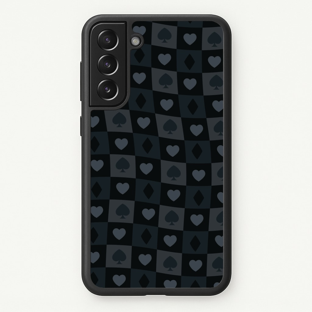 Card Suits Pattern Black Phone Case