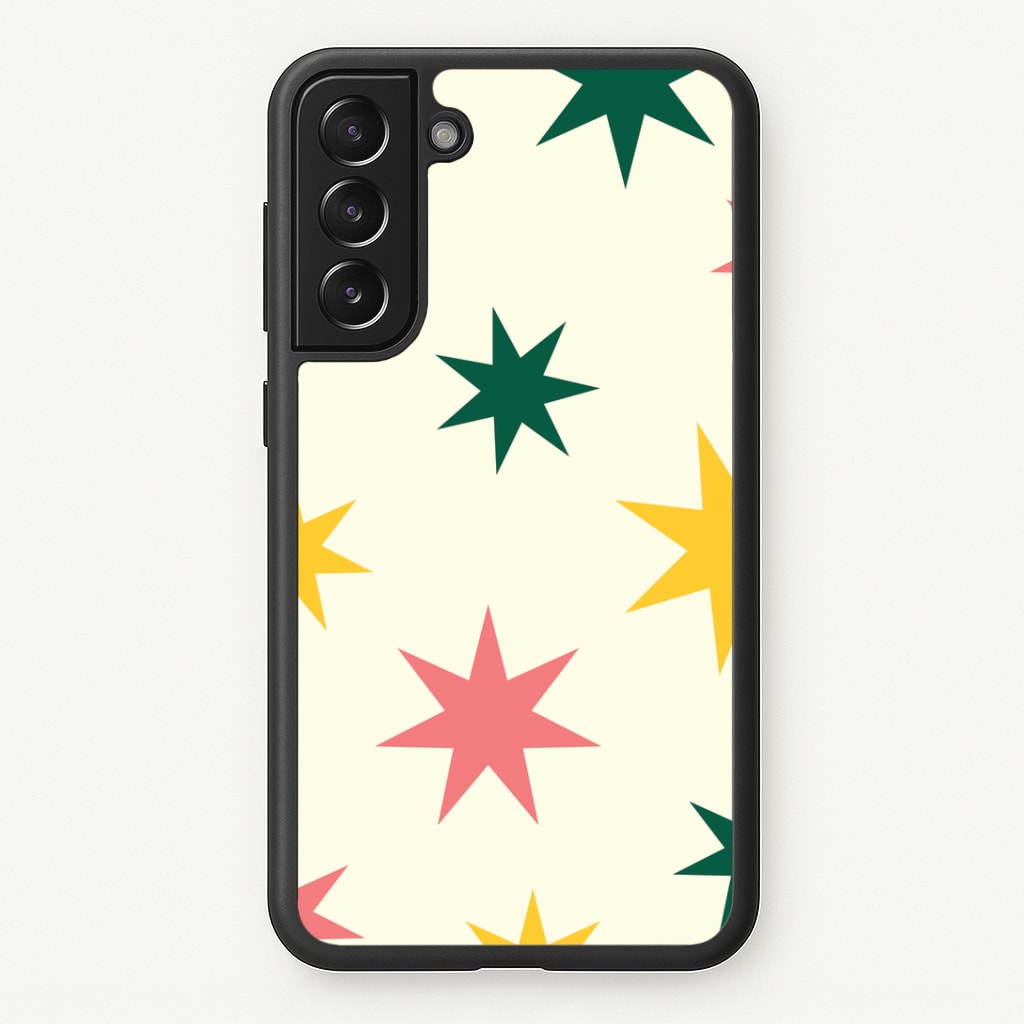 Colourful Christmas Stars Pattern Phone Case