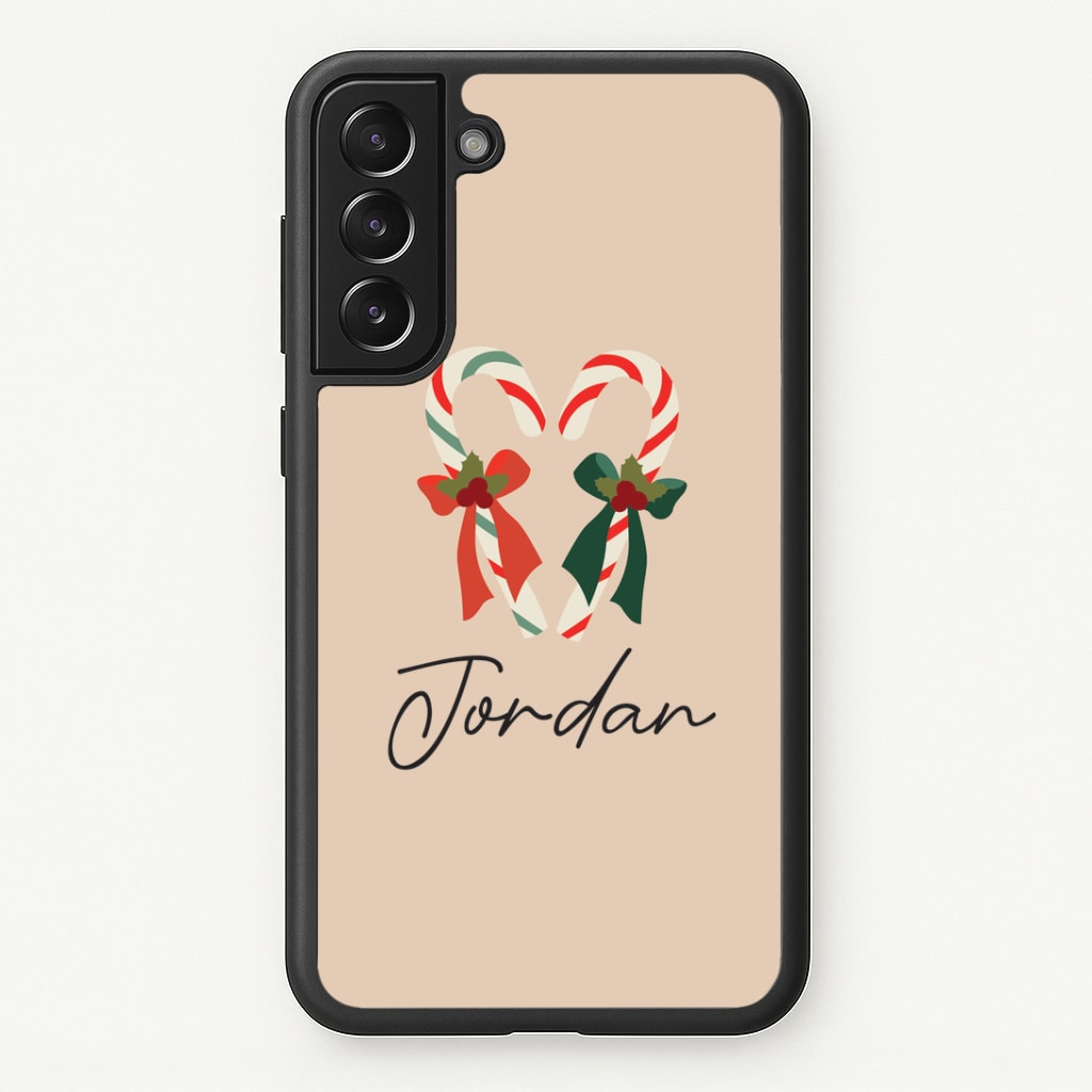 Candycane - Personalised Christmas Phone Case
