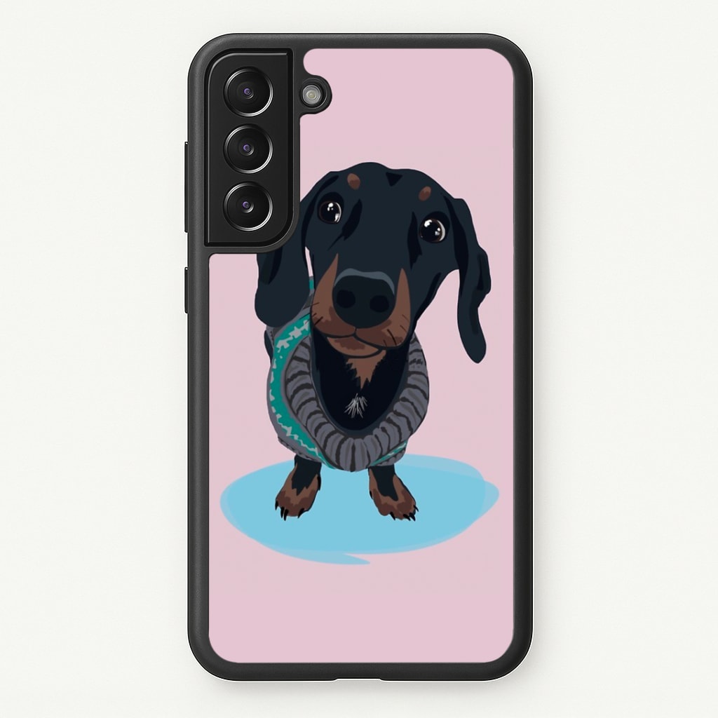Cartoon Dachshund Phone Case