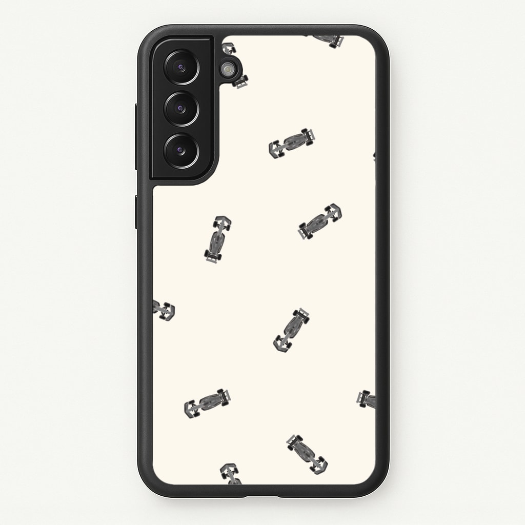 Race Cars Pattern Off White Phone Case