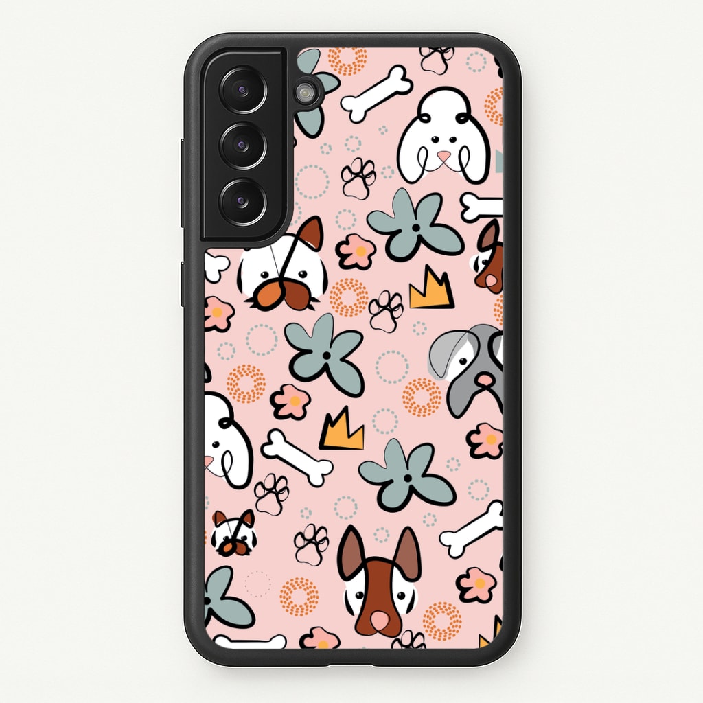 Bones and dogs - Dog Patterns Phone Case