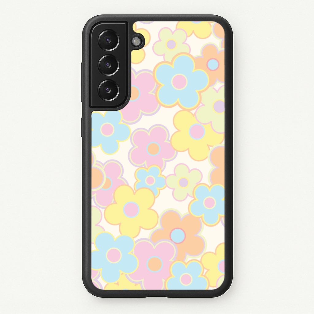 Pastel Abstract Flowers Pattern Phone Case