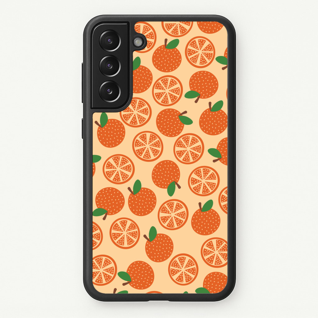 Textured Oranges Pattern Phone Case