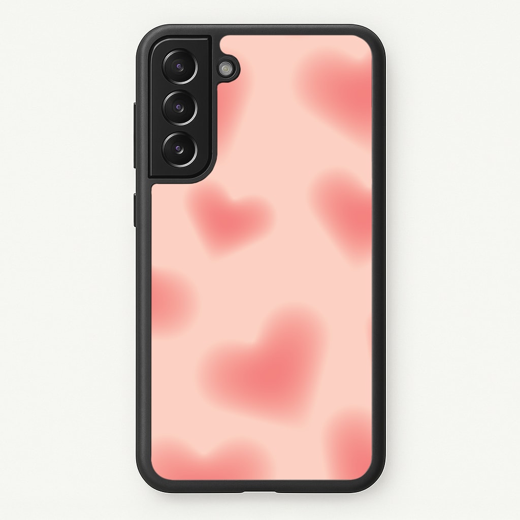 Gradient Red Hearts Pattern Phone Case