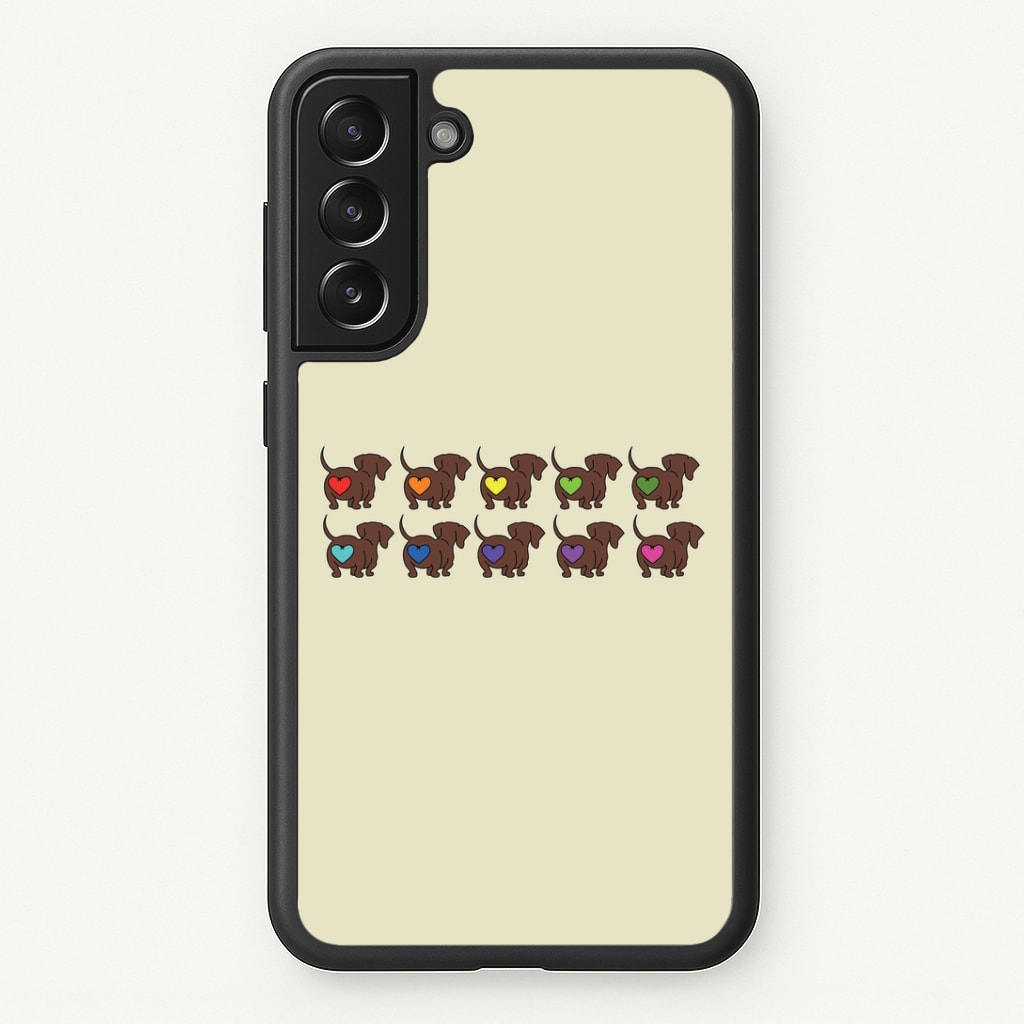 Love hearts - Dachshunds Phone Case