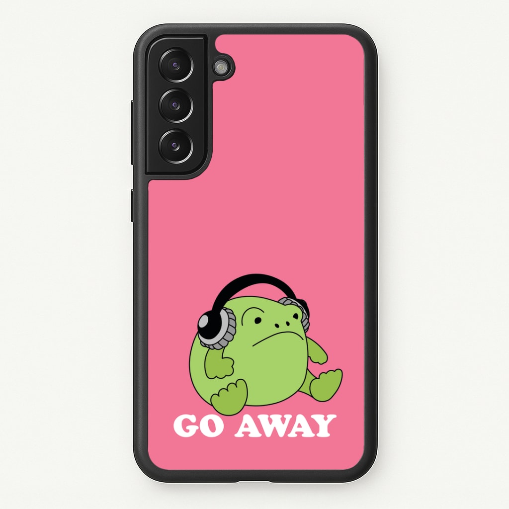 Go Away Grumpy Frog Phone Case