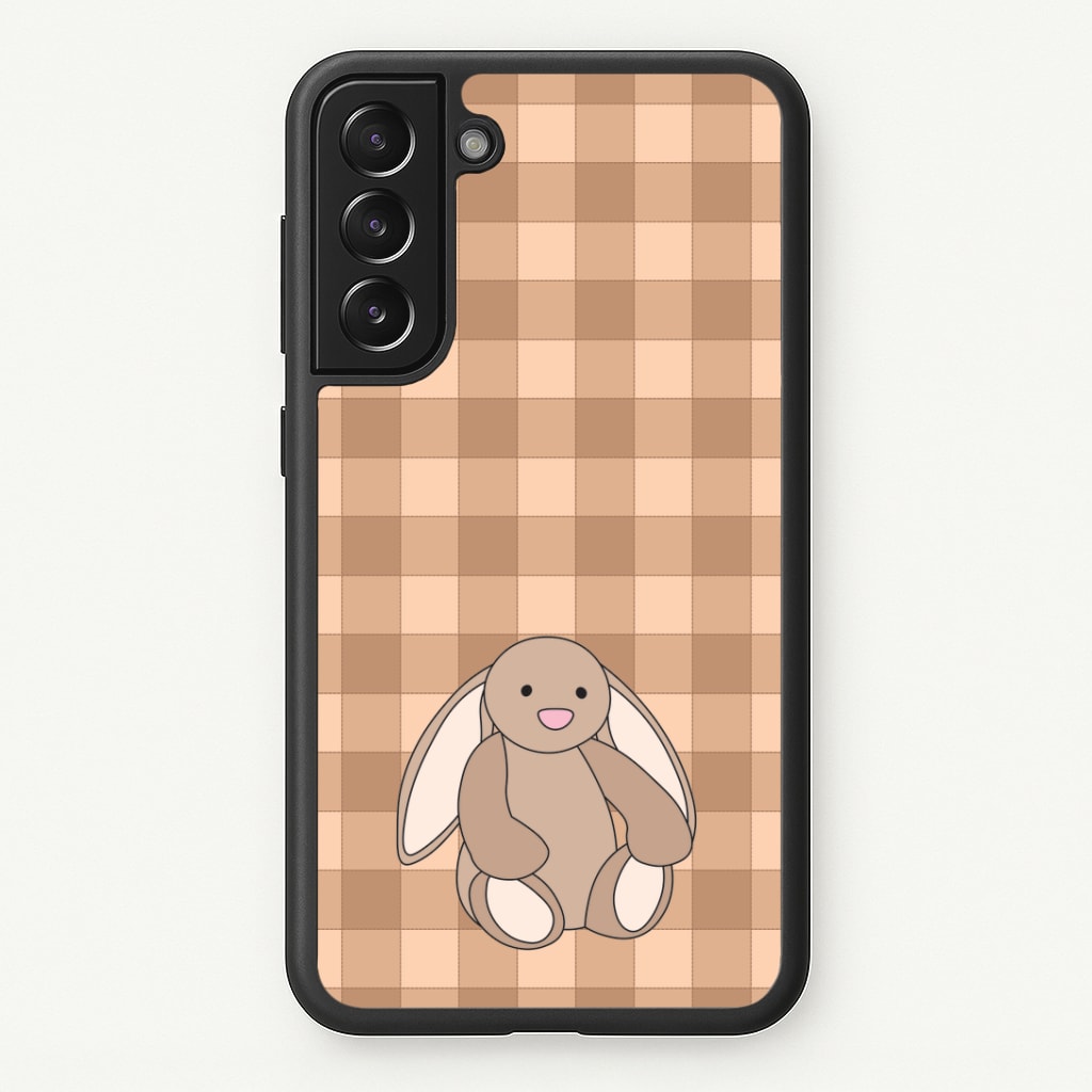 Bunny Checkered Pattern Phone Case