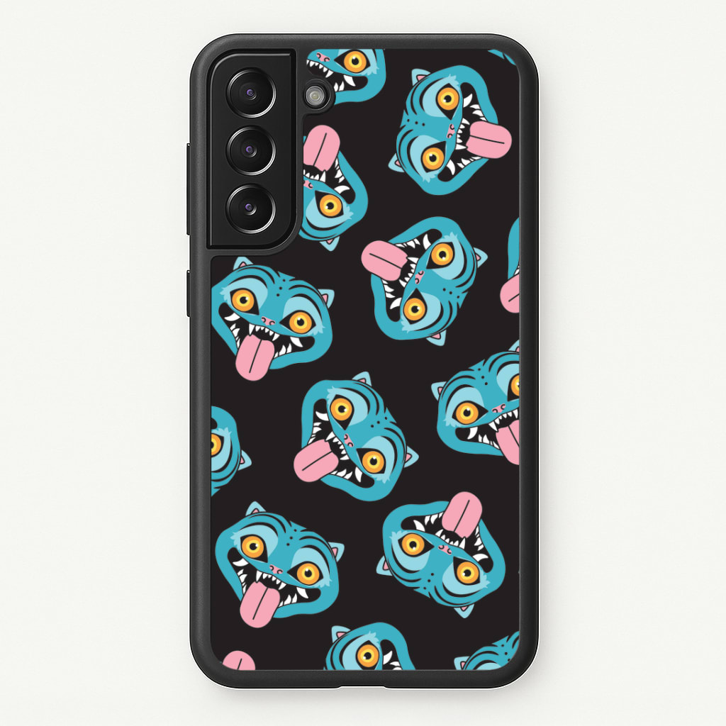 Demon Cat Pattern Phone Case