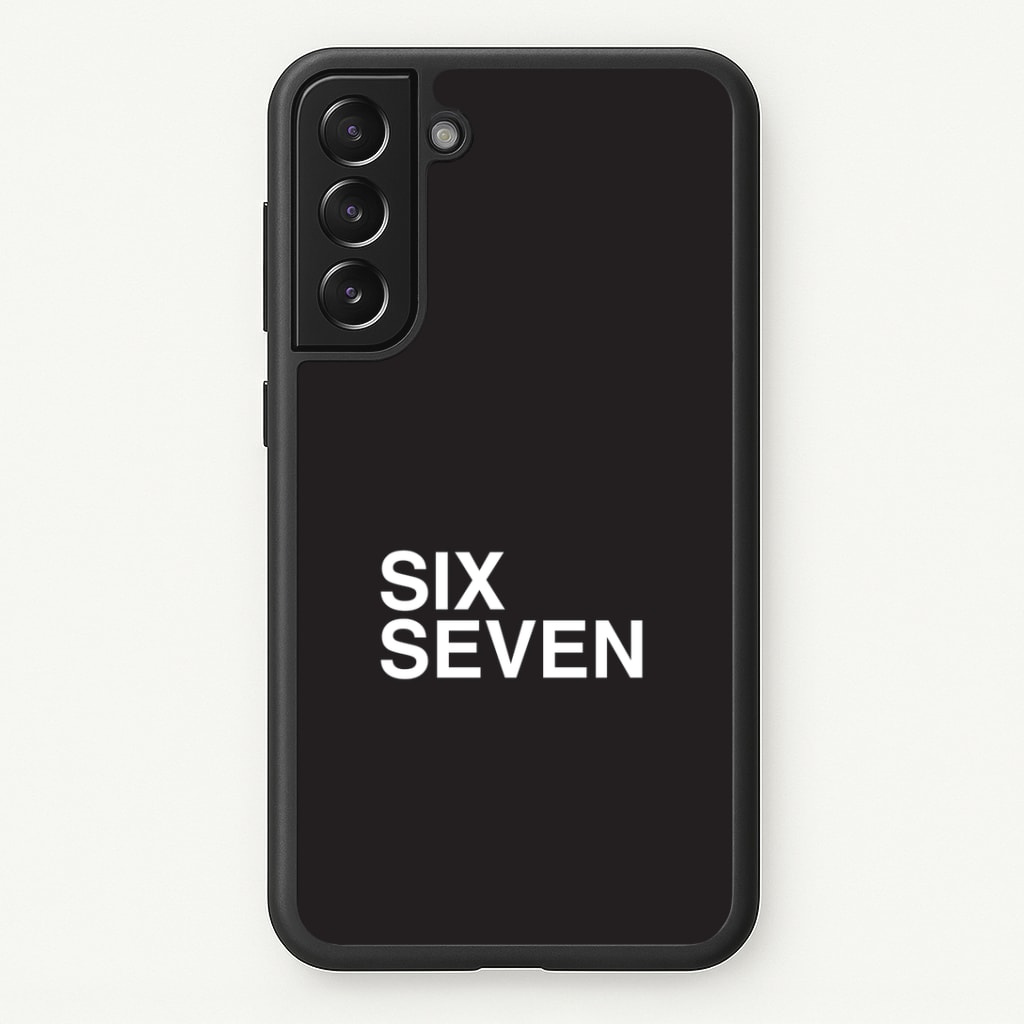 6 7 Black Phone Case
