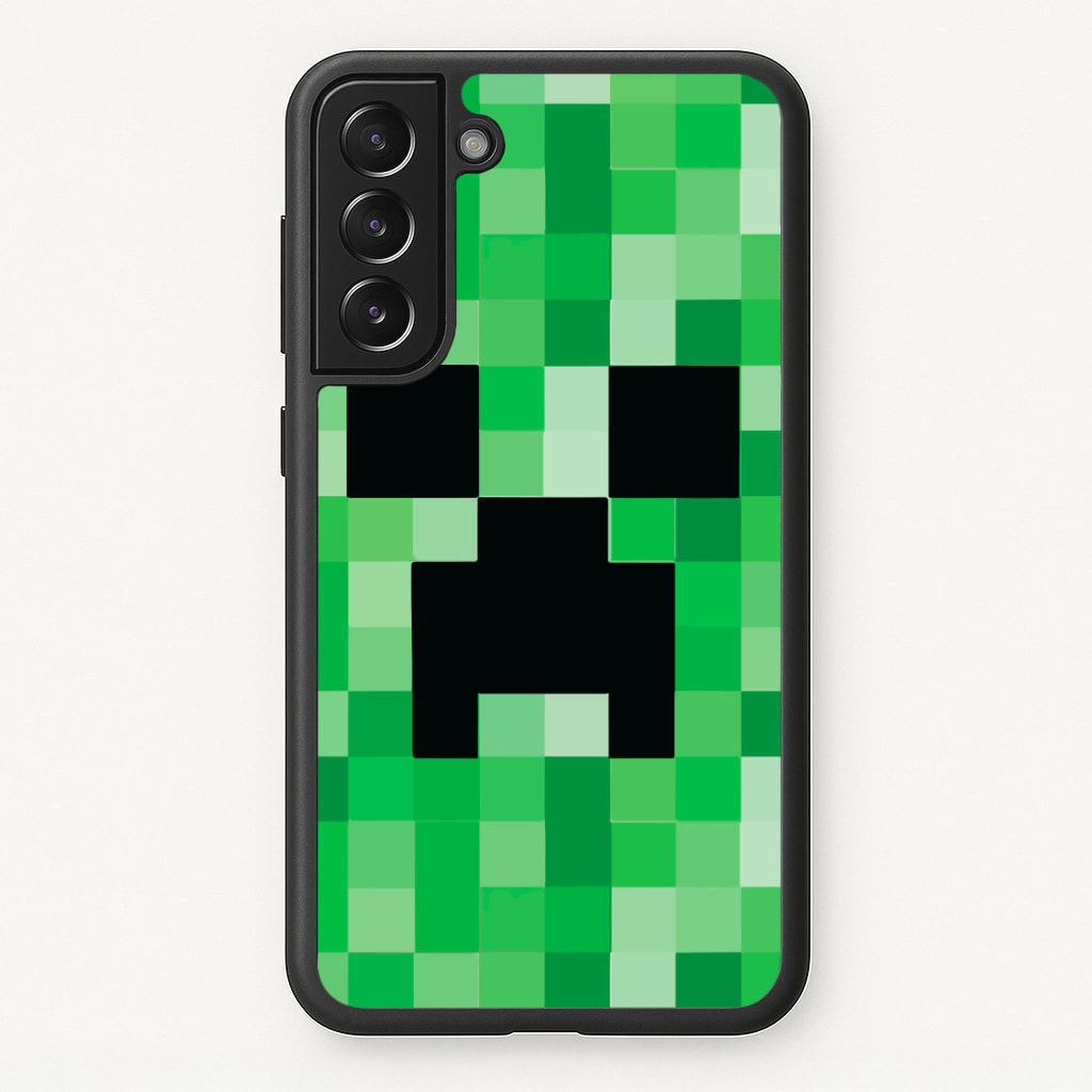 Creeper Face - Mining Phone Case - Galaxy S21 Plus / Standard