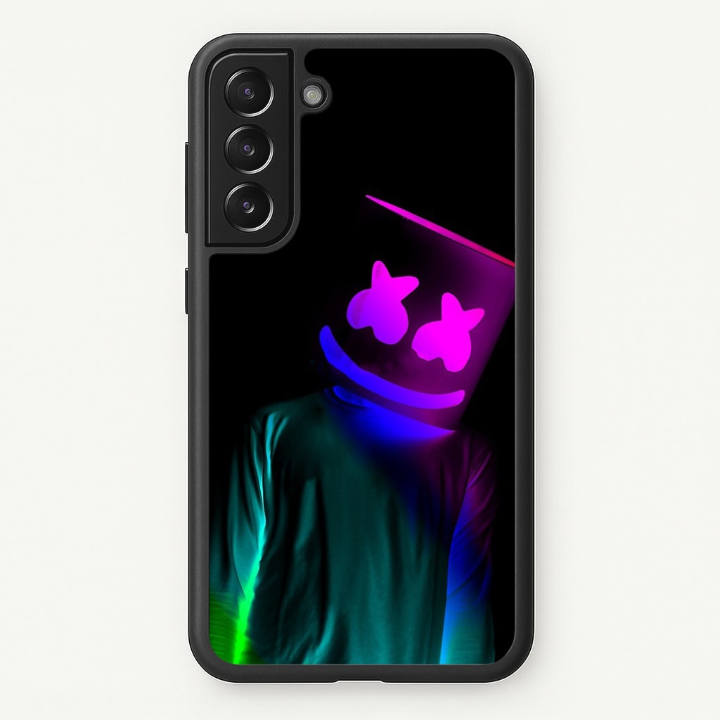 White Helmet DJ In Lights Phone Case