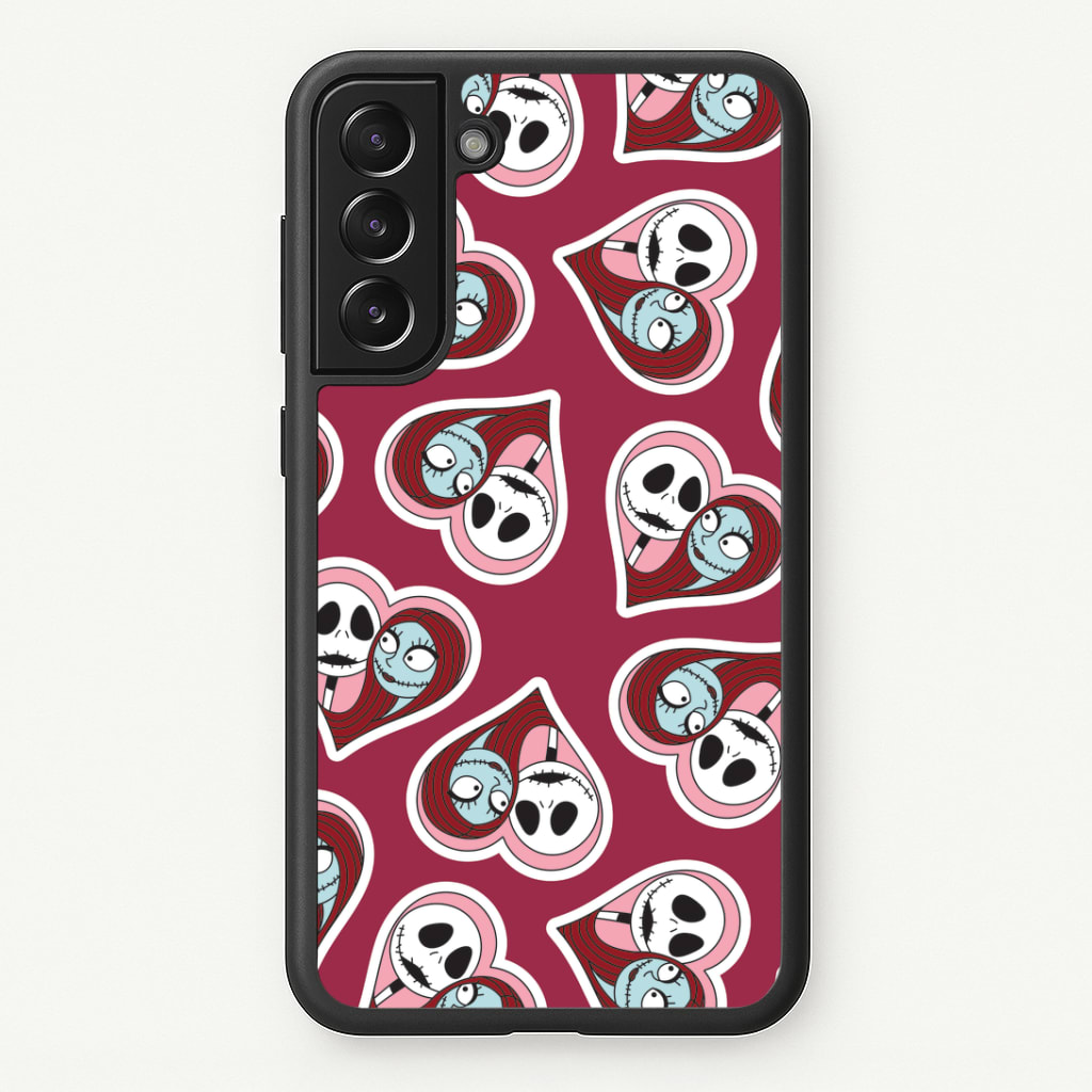 J And S Heart Pattern Phone Case