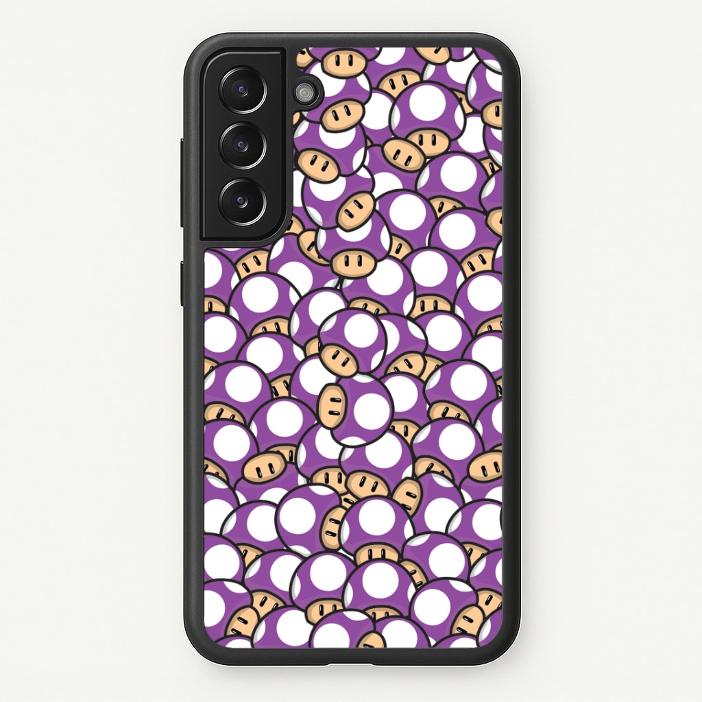 Mushroom Pattern - Purple Phone Case