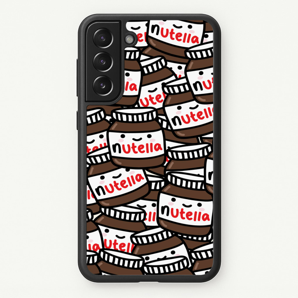 Cute Nutella Pattern Phone Case - Galaxy S21 Plus / Standard