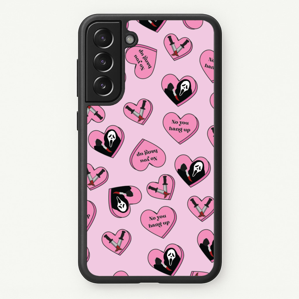 No You Hang Up Love Hearts Phone Case - Galaxy S21 Plus / Standard