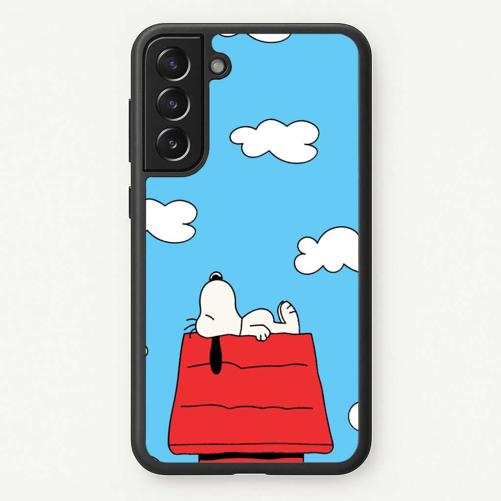 Cartoon Beagle Sleeping Phone Case - Galaxy S21 Plus / Standard