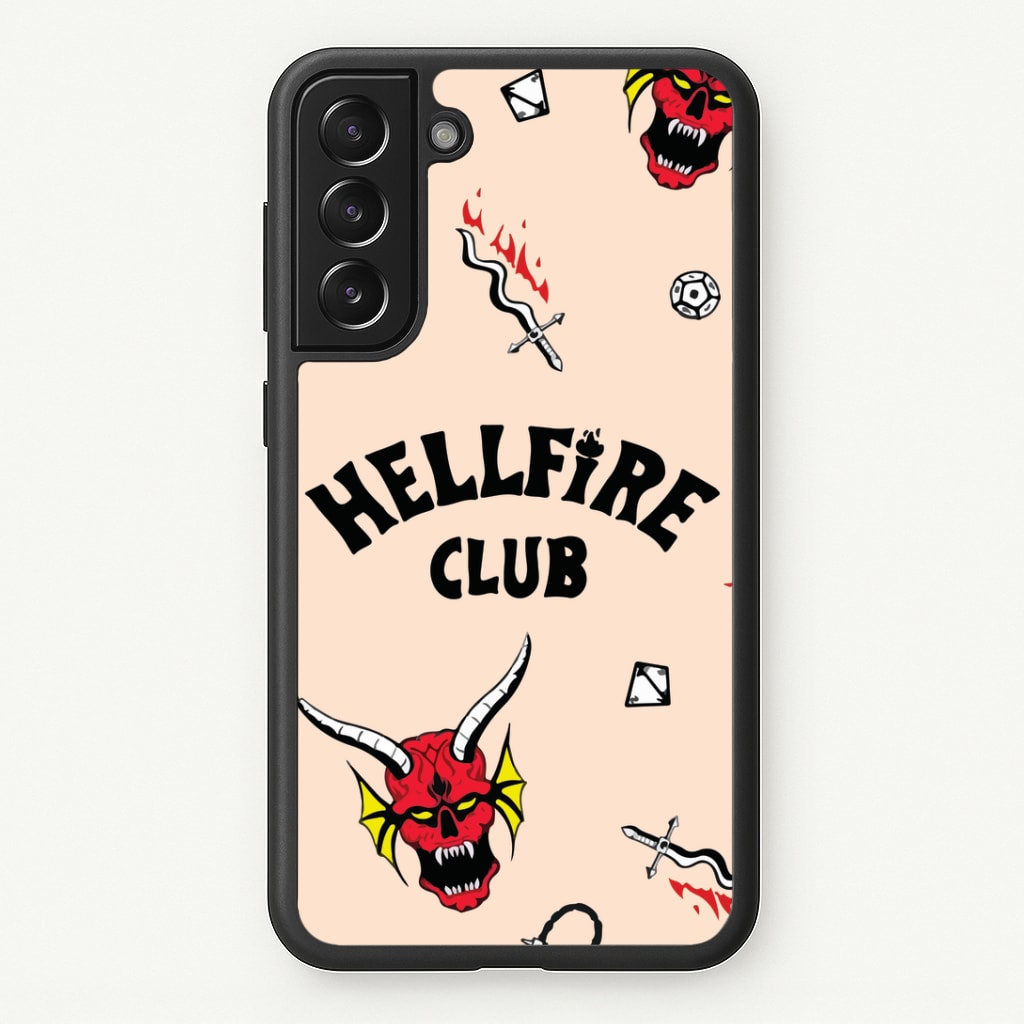 Hellfire Club Icons Collage Peach Phone Case