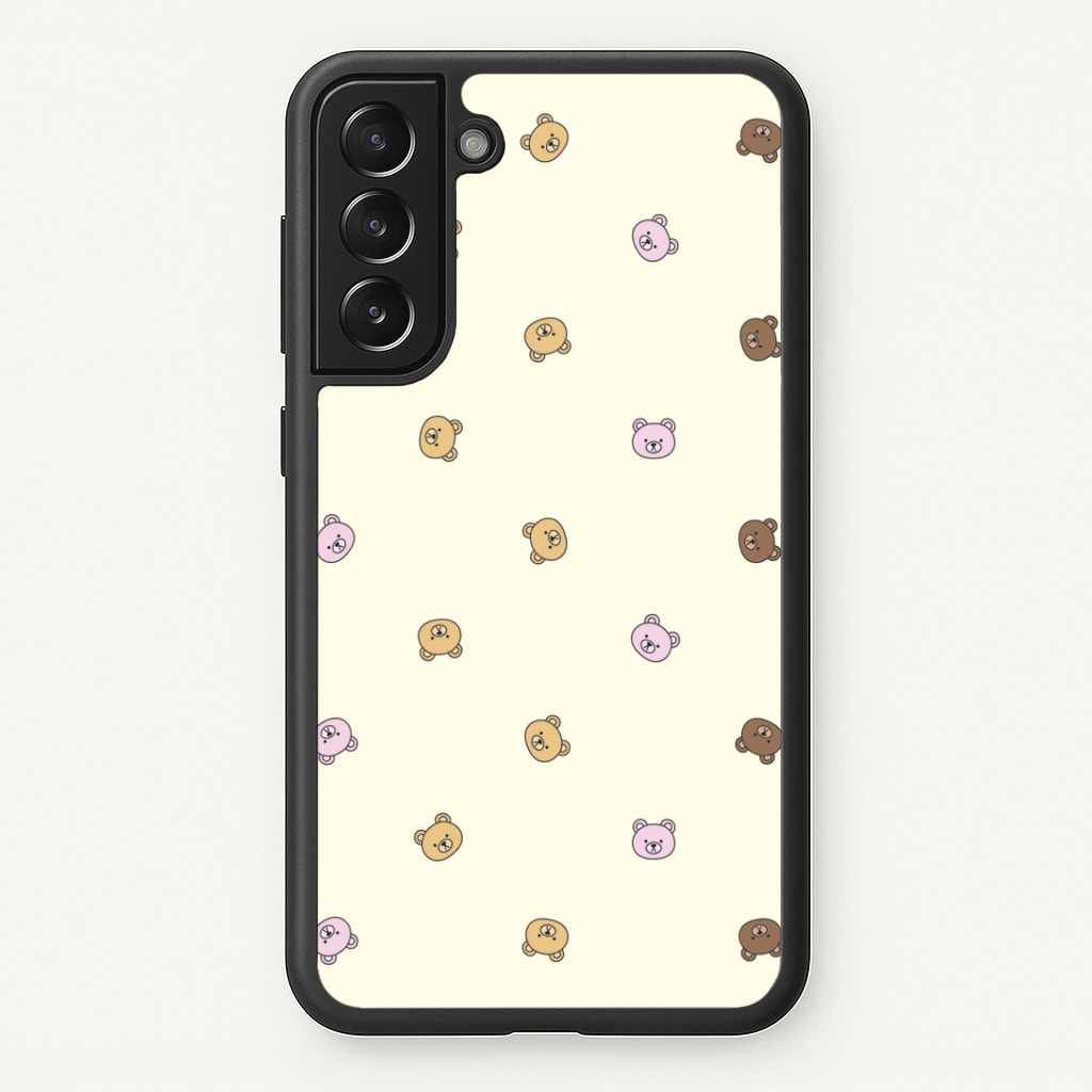 Miniature Teddy Bear Faces Pattern Phone Case