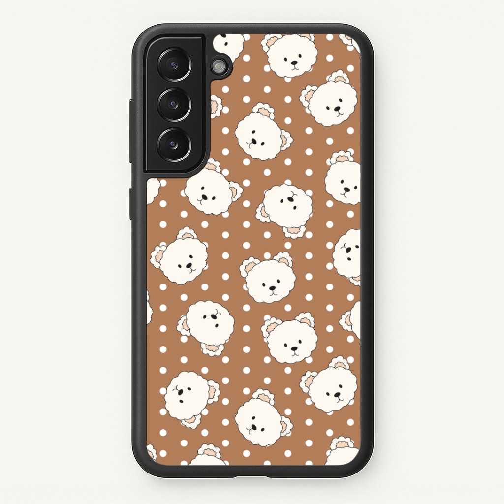 Cream Teddy Bears And Dots Pattern 2 Phone Case