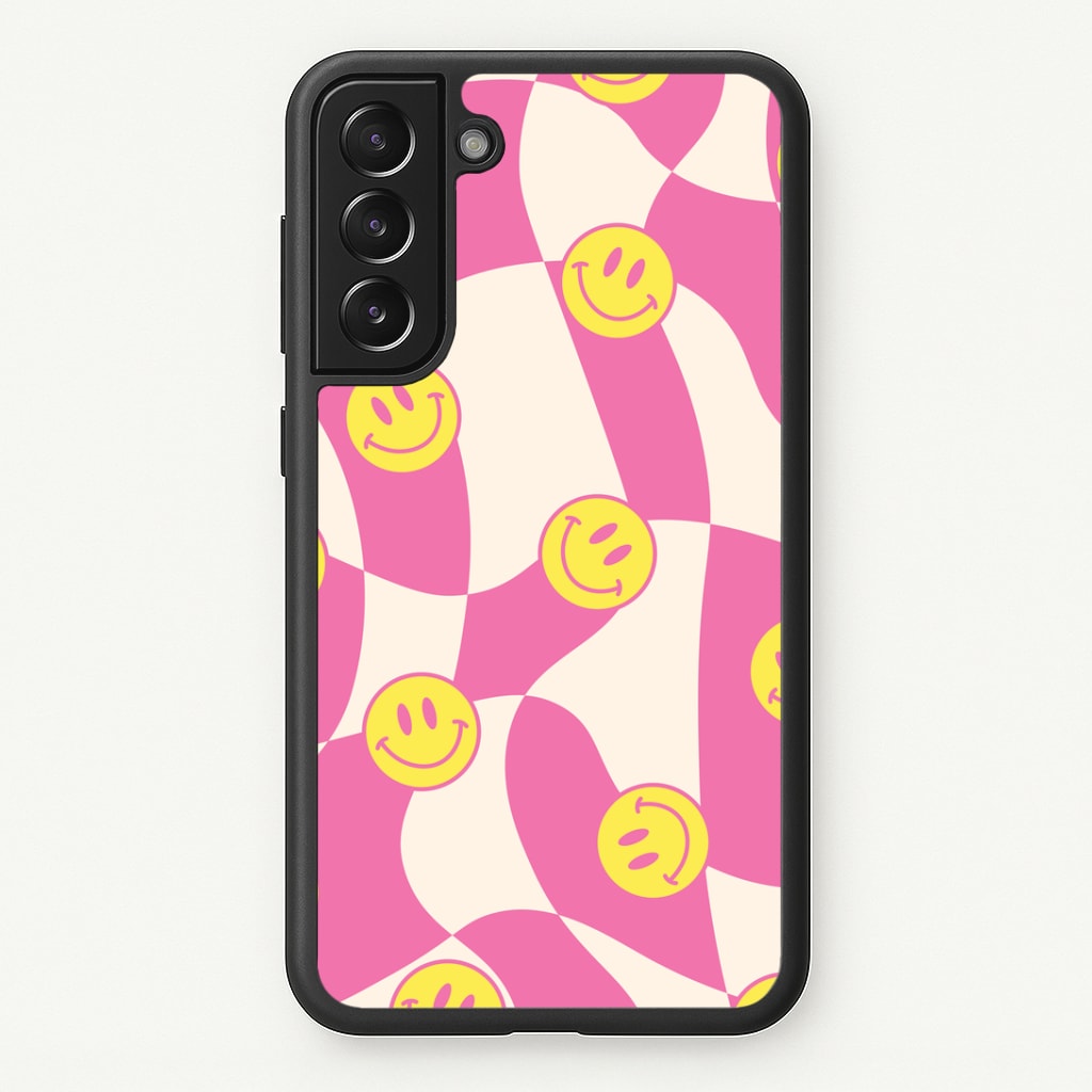 Smiley Checkboard - Trippy Patterns Phone Case