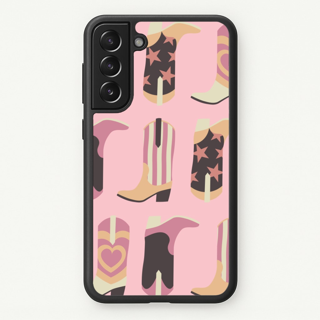 Dusty Pink Cowboy Boots Pattern Phone Case