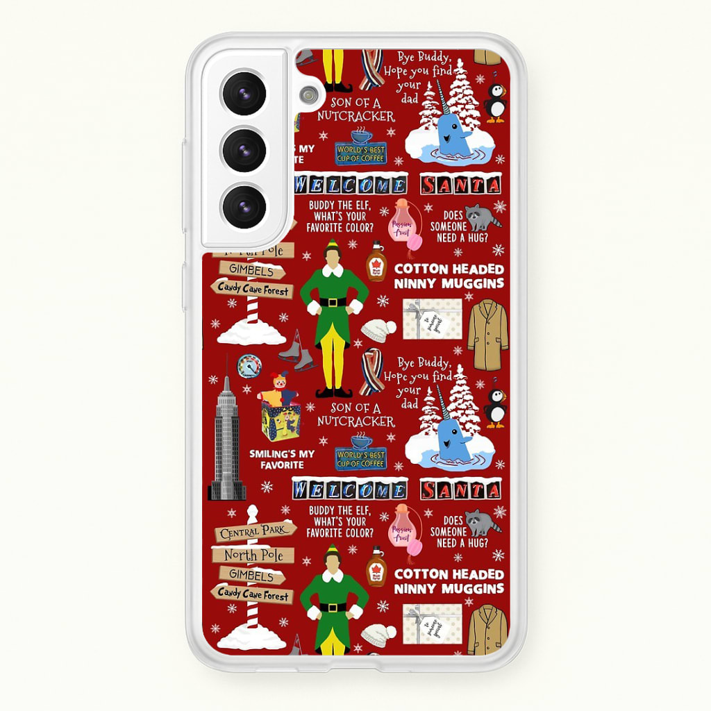 Red Elf Pattern Phone Case
