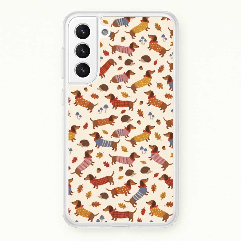 Autumn Sweater Dachshunds Phone Case