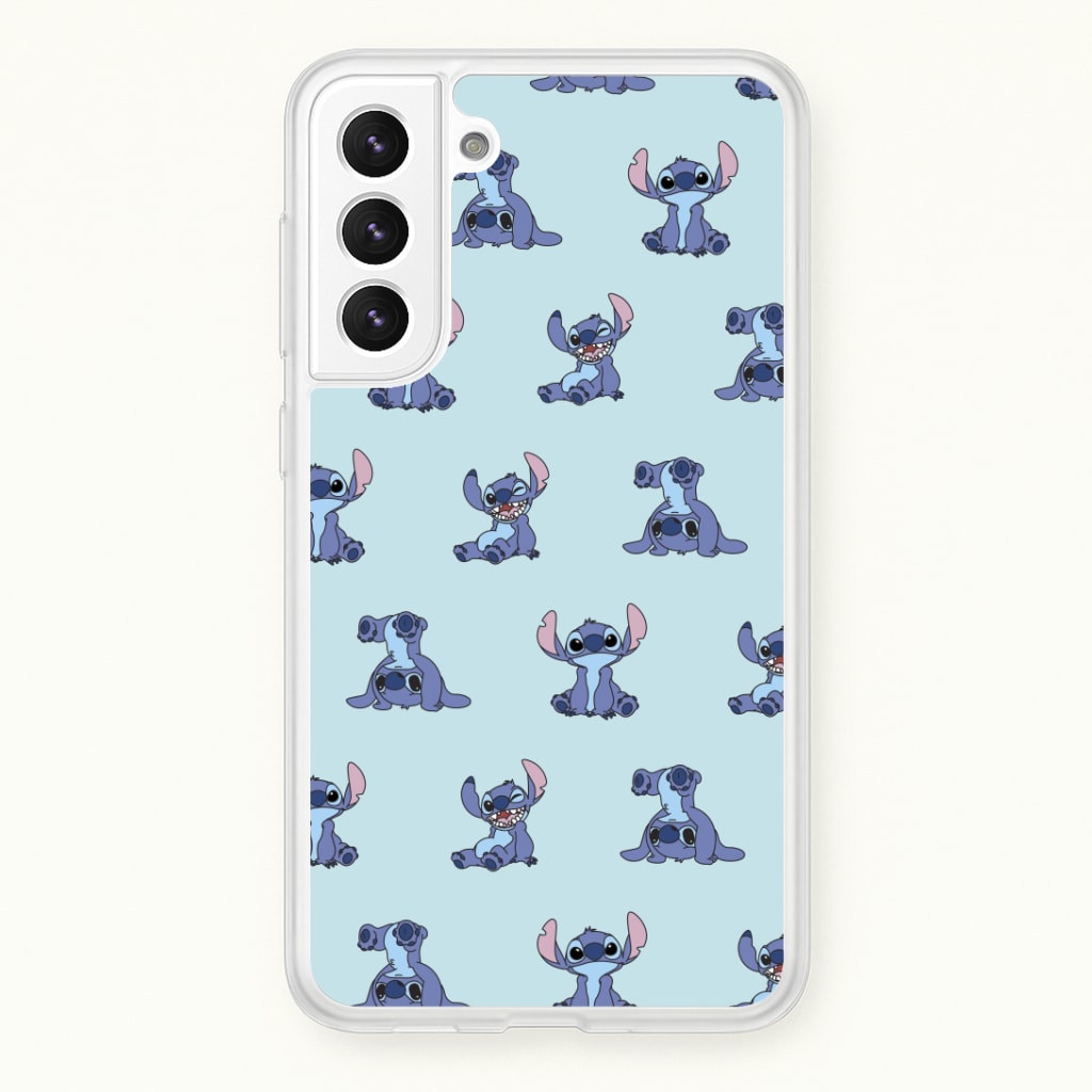 Cute Blue Alien Pose Pattern Phone Case