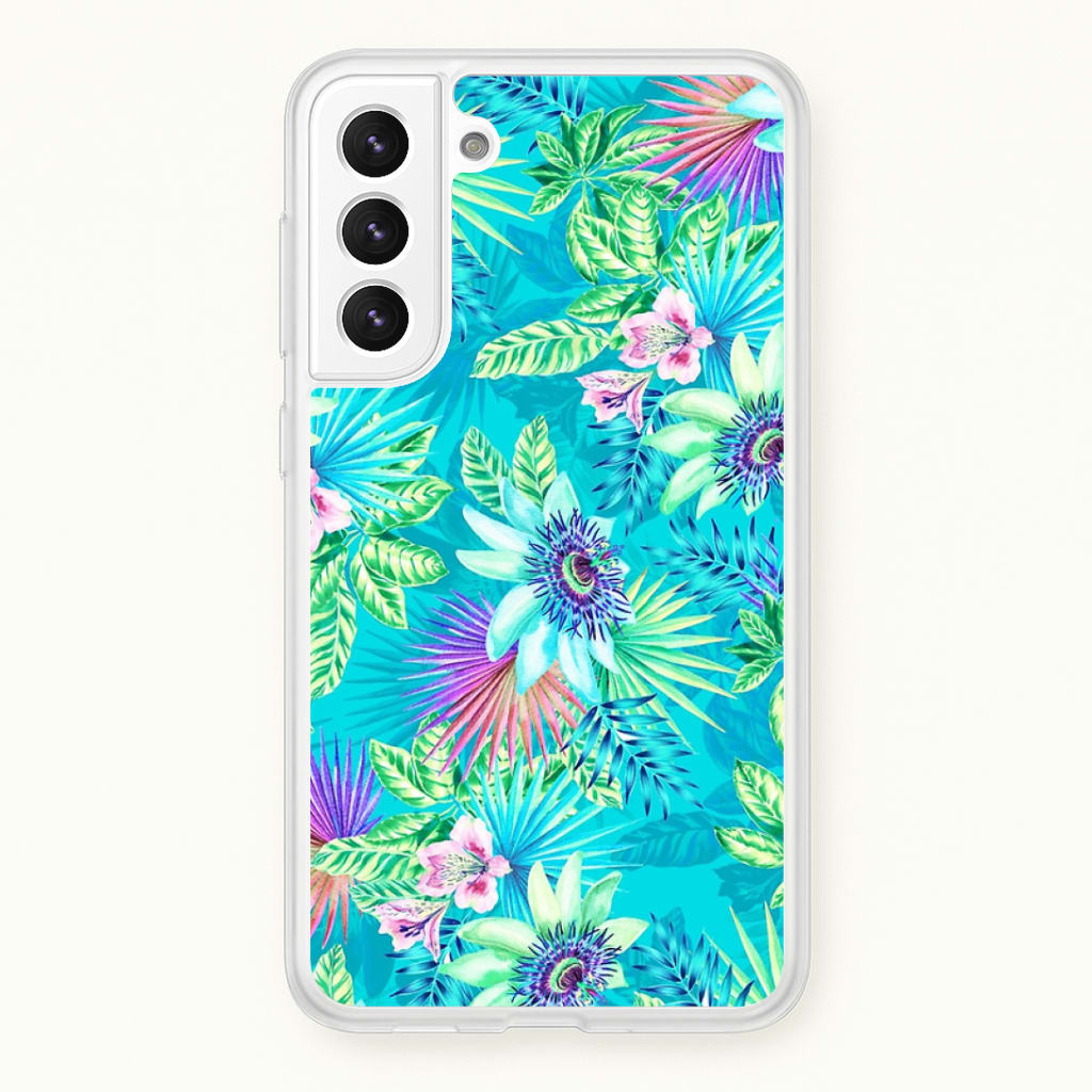 Blue Floral Pattern Phone Case