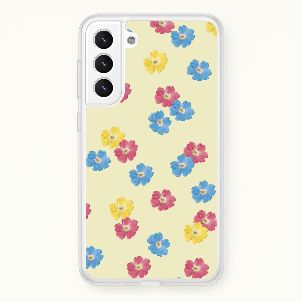 Pastel Pressed Flowers Pattern Phone Case