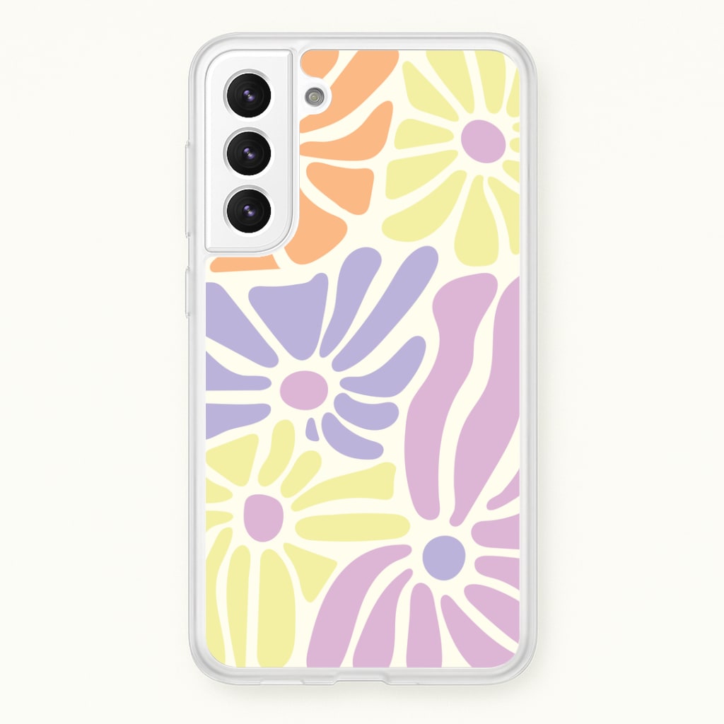 Pastel Abstract Flowers Phone Case