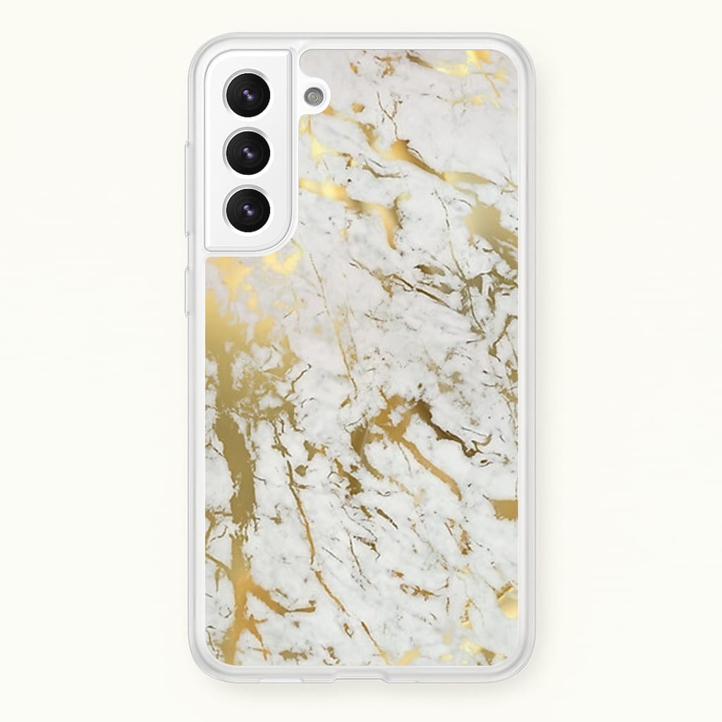 Gold Marble Splatter Phone Case