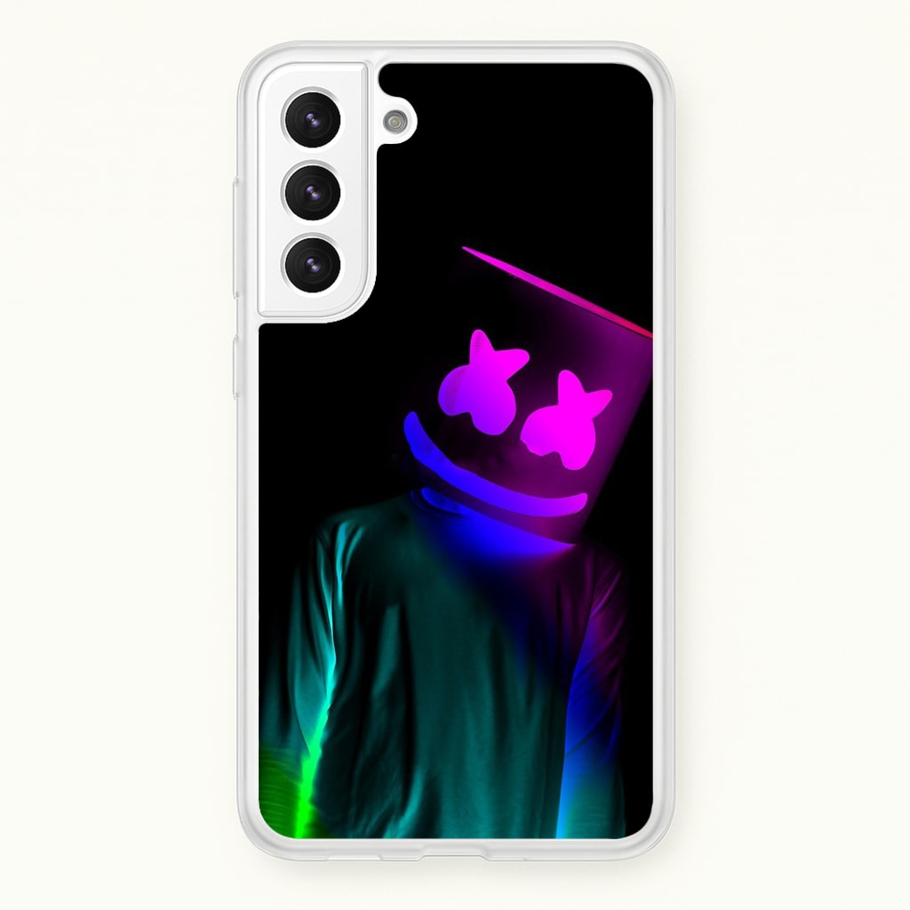 White Helmet DJ In Lights Phone Case