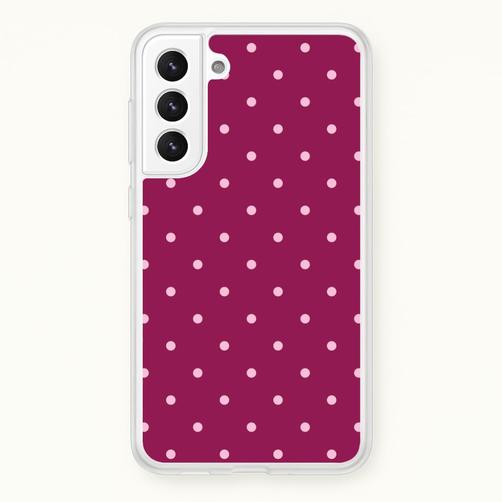 Raspberry Polka Dots Phone Case