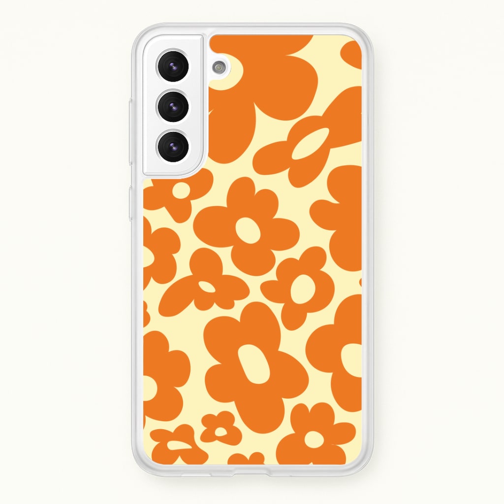 Orange Flowers - Trippy Patterns Phone Case
