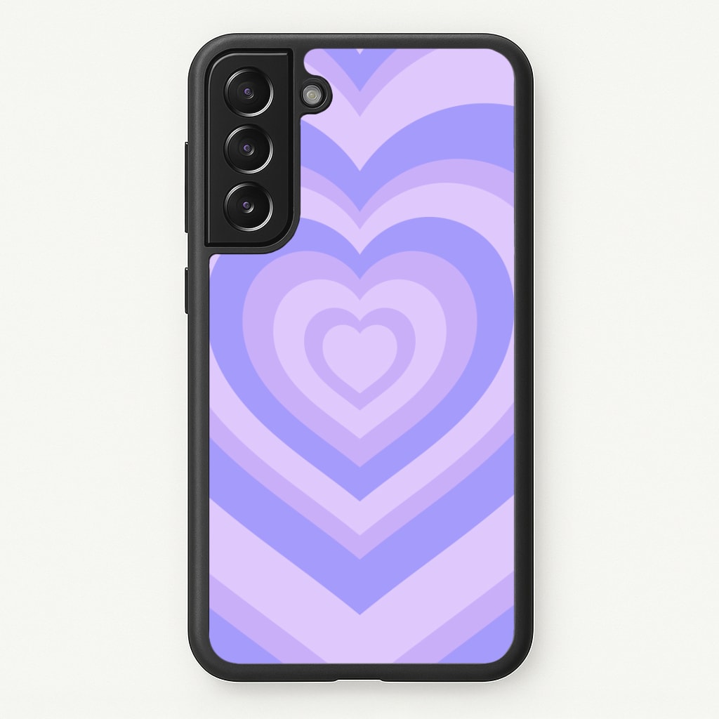 Purple - Colourful Hearts Phone Case