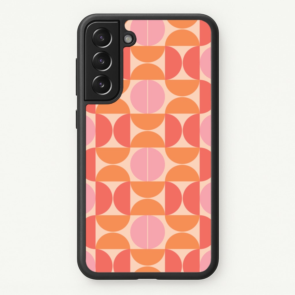 Retro Semi Circles Pattern Phone Case