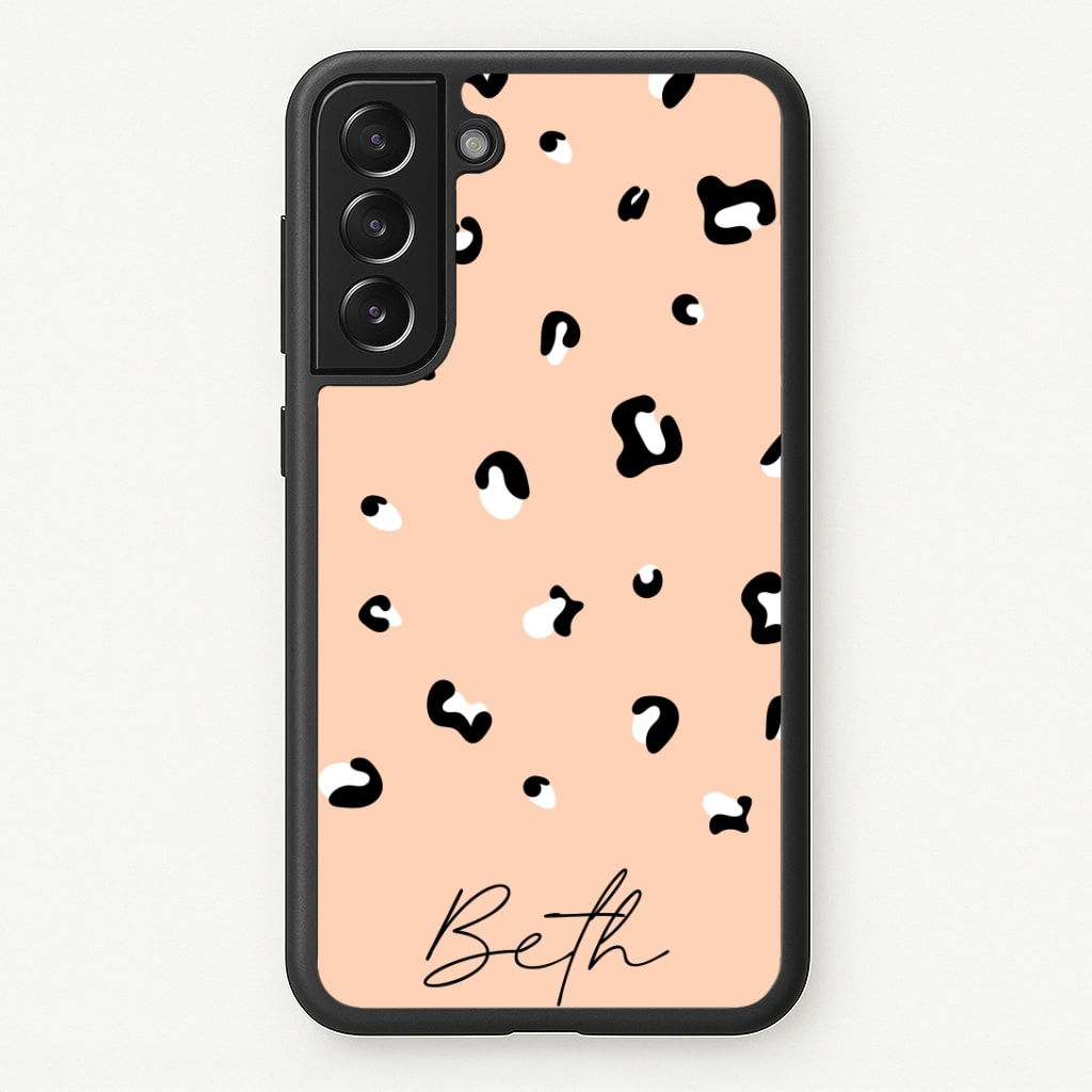 Personalised Name Cheetah Print Phone Case