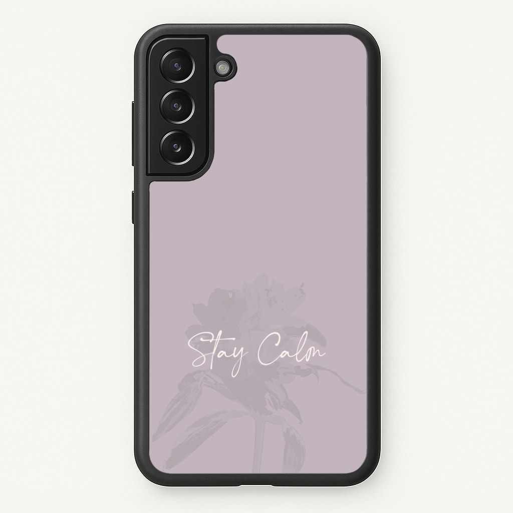Mauve Stay Calm Phone Case