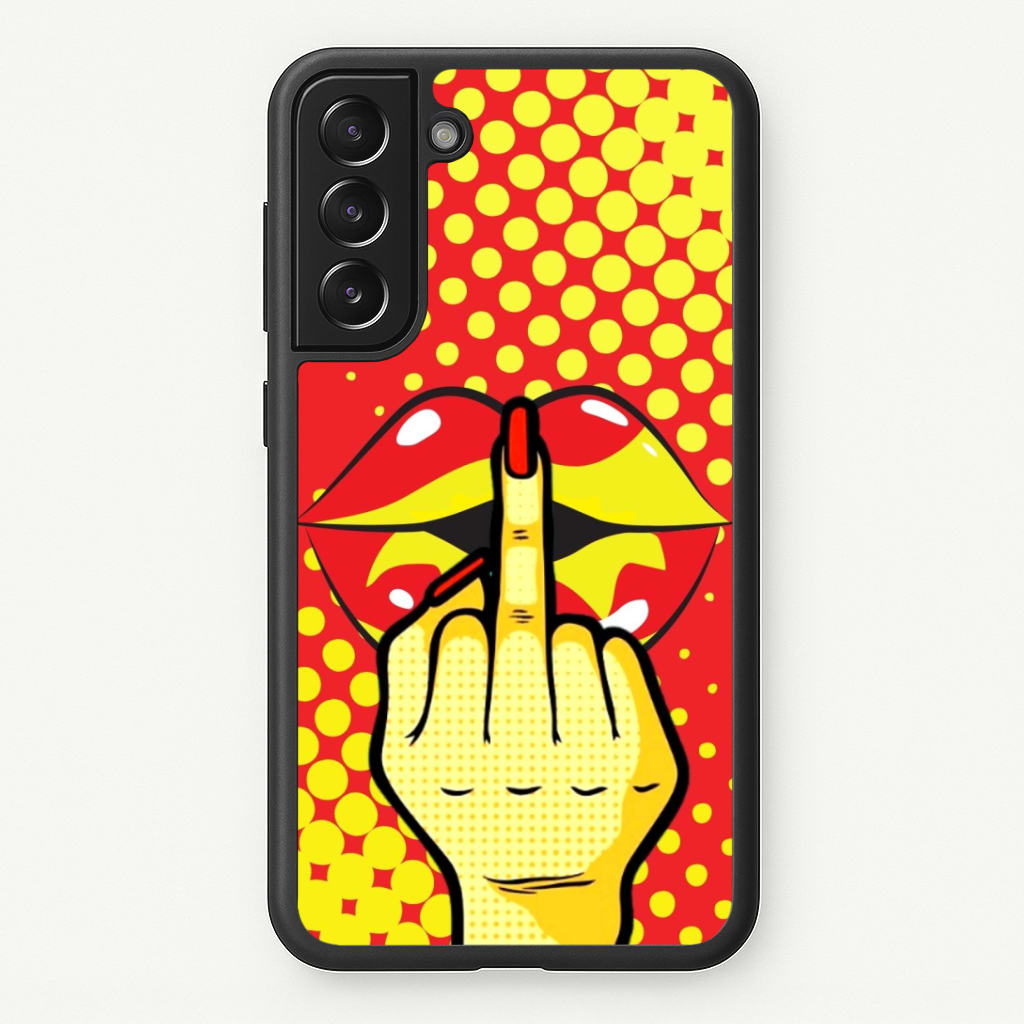 Middle Finger Kiss - Pop Art Phone Case
