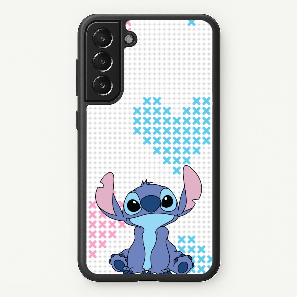 Blue Alien Hearts Phone Case