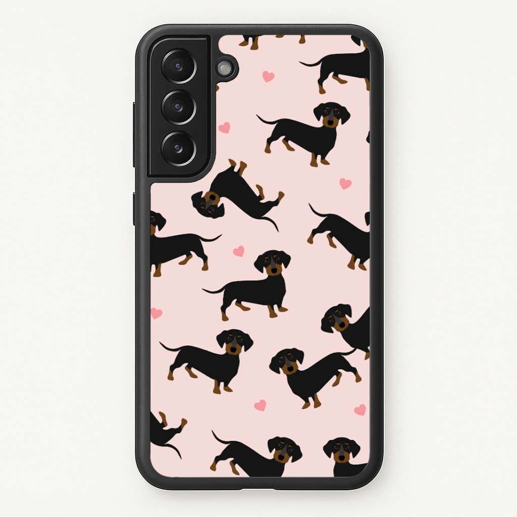 Heart Dachshund - Dog Pattern Phone Case