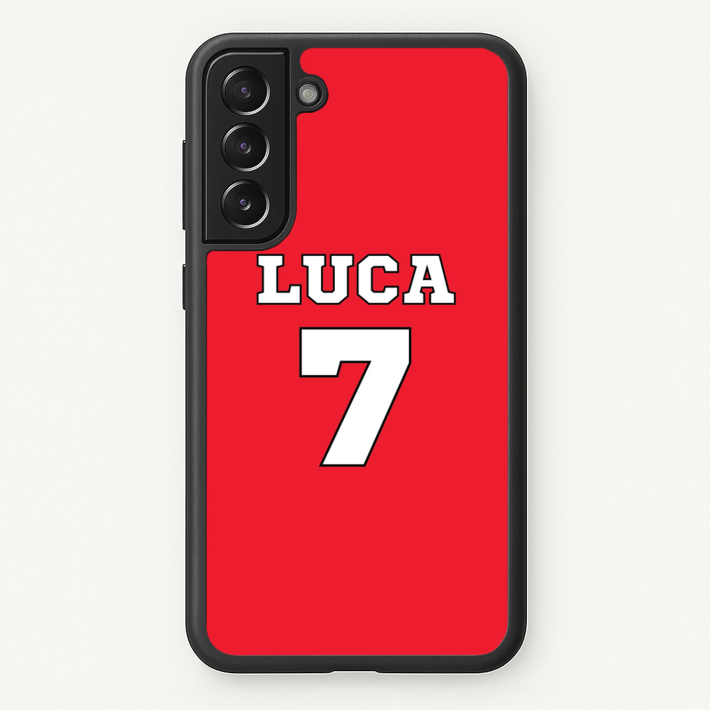 Red - Personalised Football Phone Case