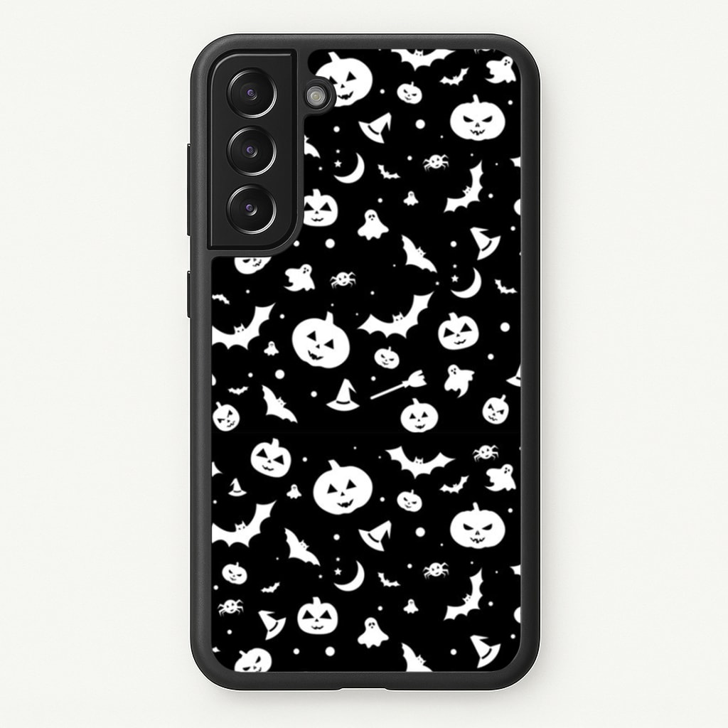 Black and White Halloween Pattern Phone Case