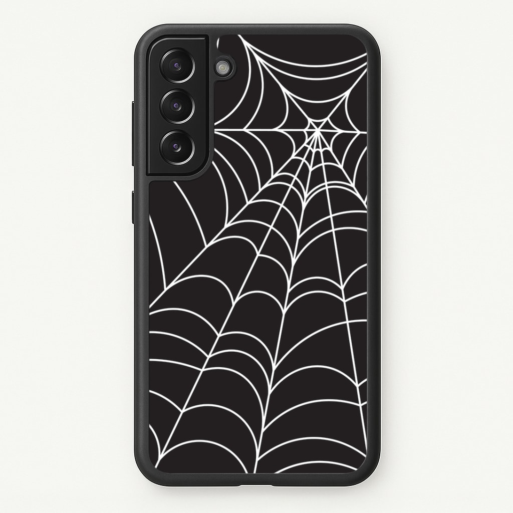 Black Cobwebs Pattern Phone Case