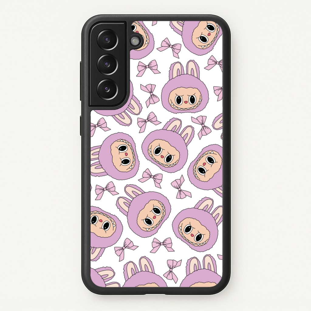 Cute Purple Monster And Bows Pattern Phone Case