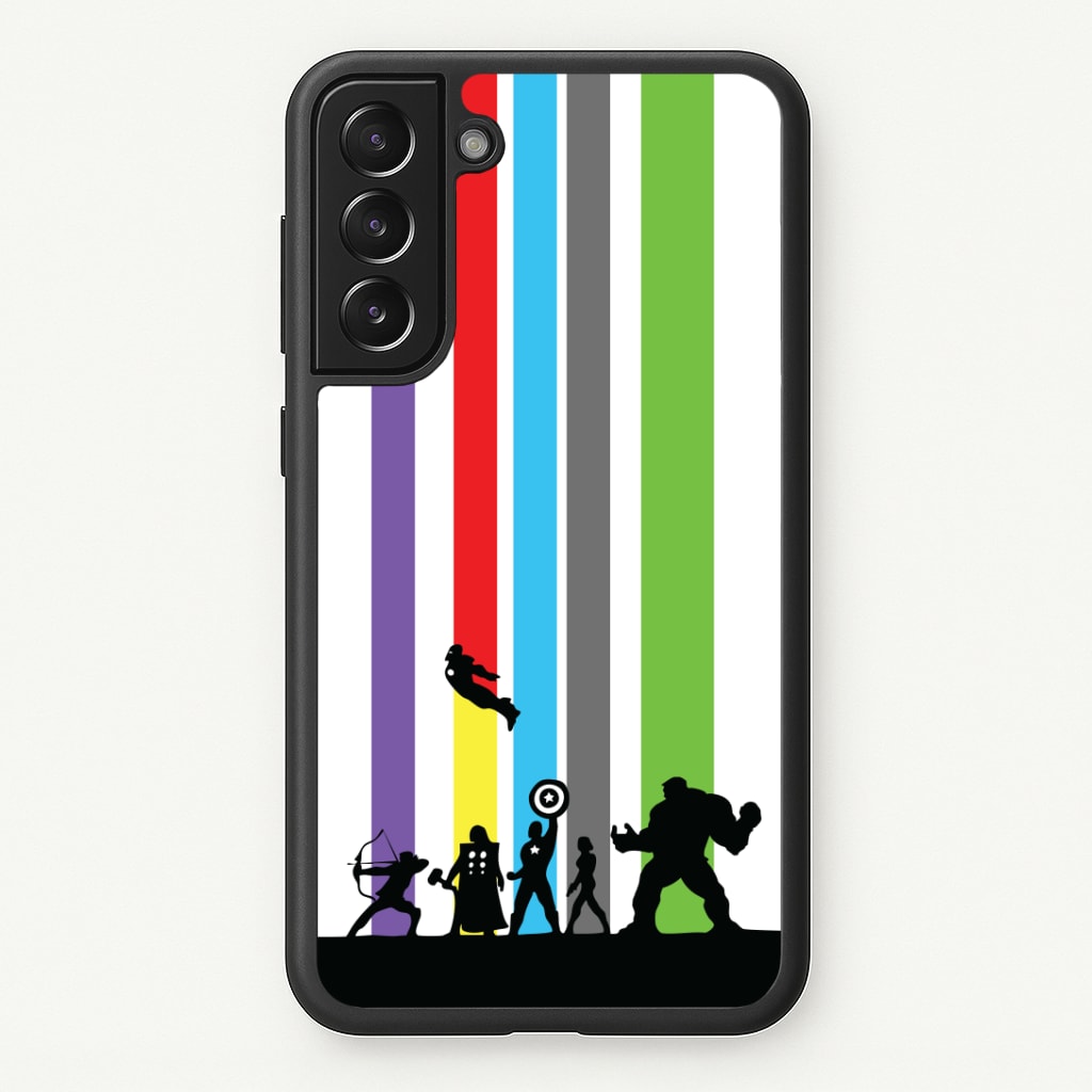 Superhero Team Silhouette Phone Case