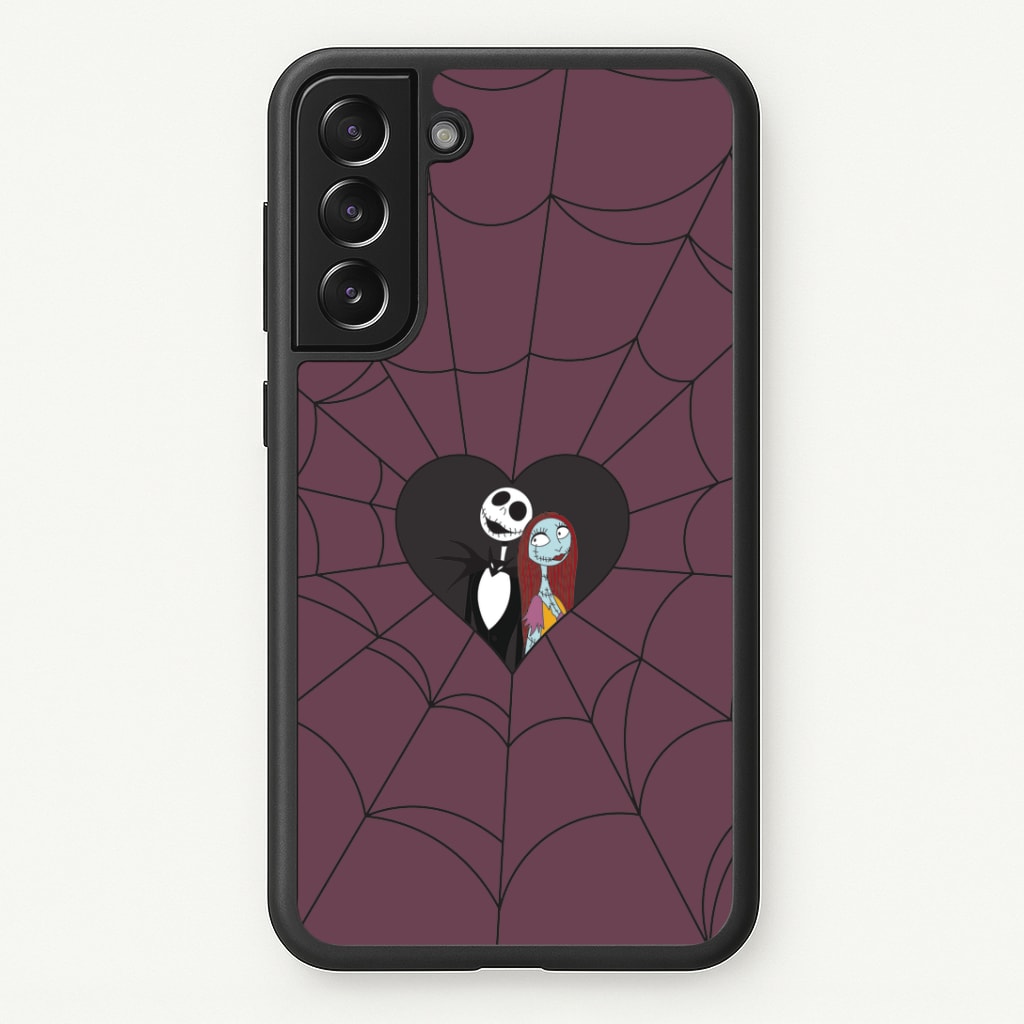 J And S Cobweb Heart Phone Case