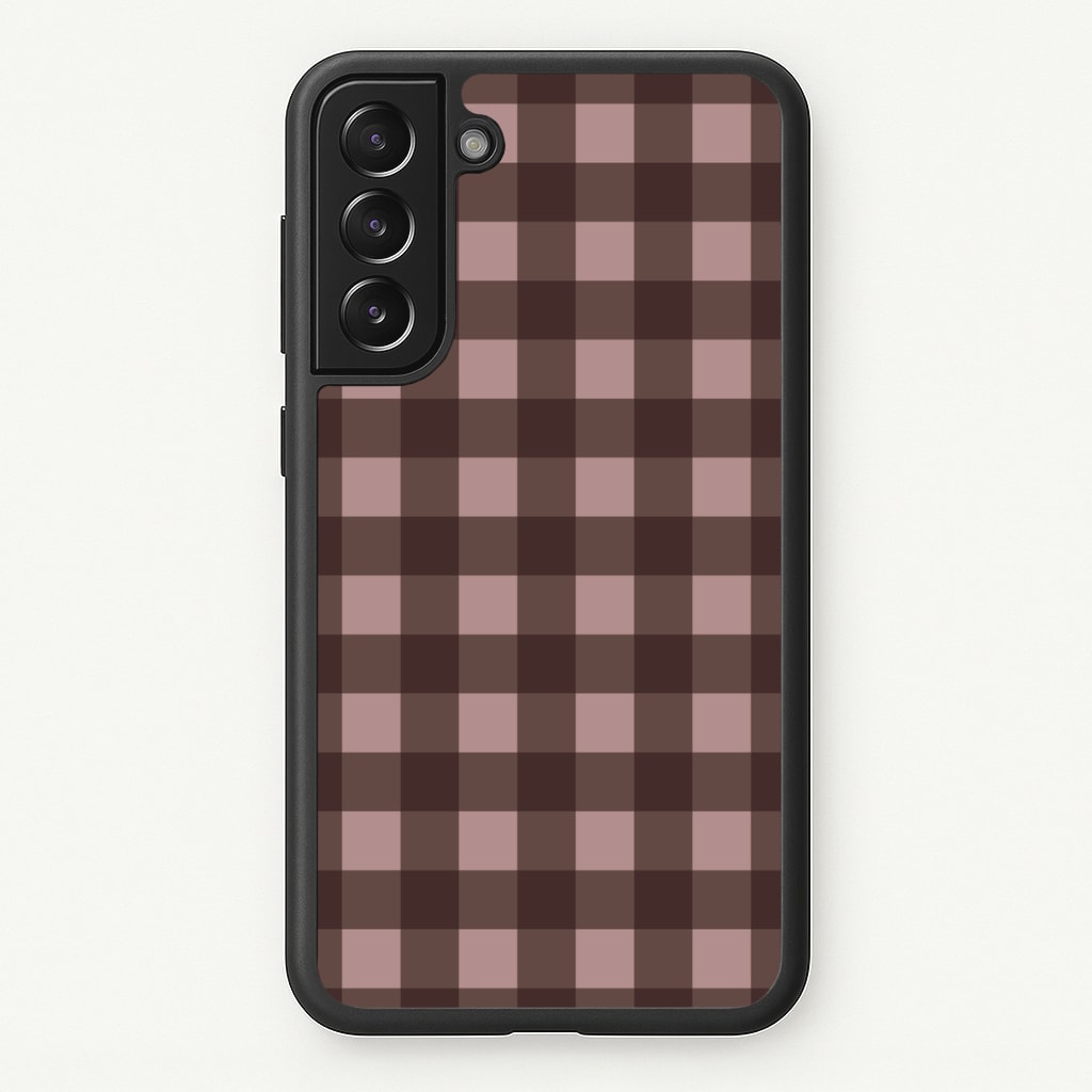 Chocolate Gingham Phone Case
